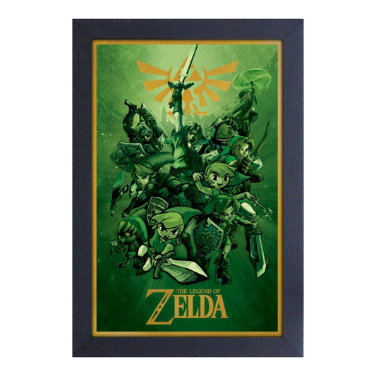 Zelda Links Framed Print