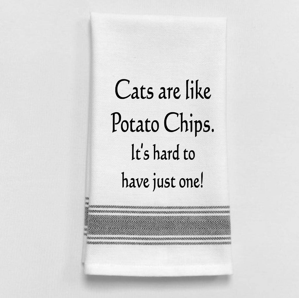 Cats Are Like Potato Chips...Towel