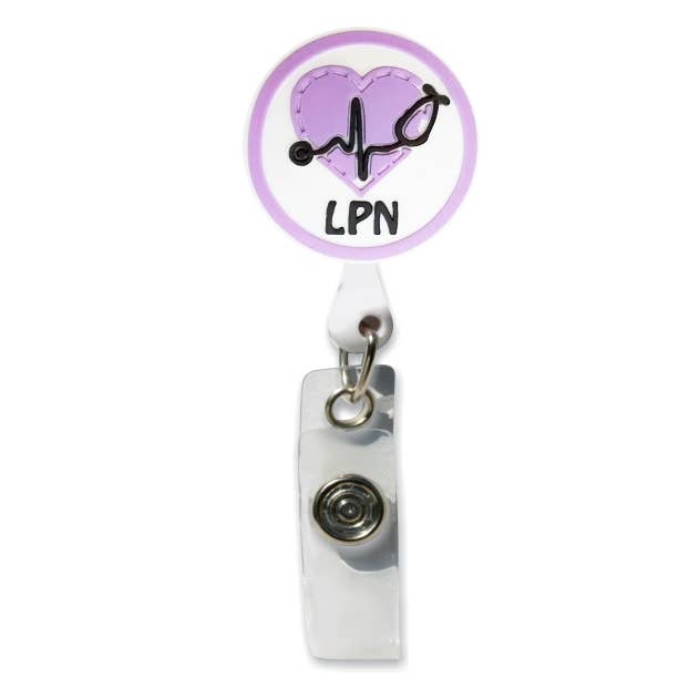 LPN Heart Badge Holder