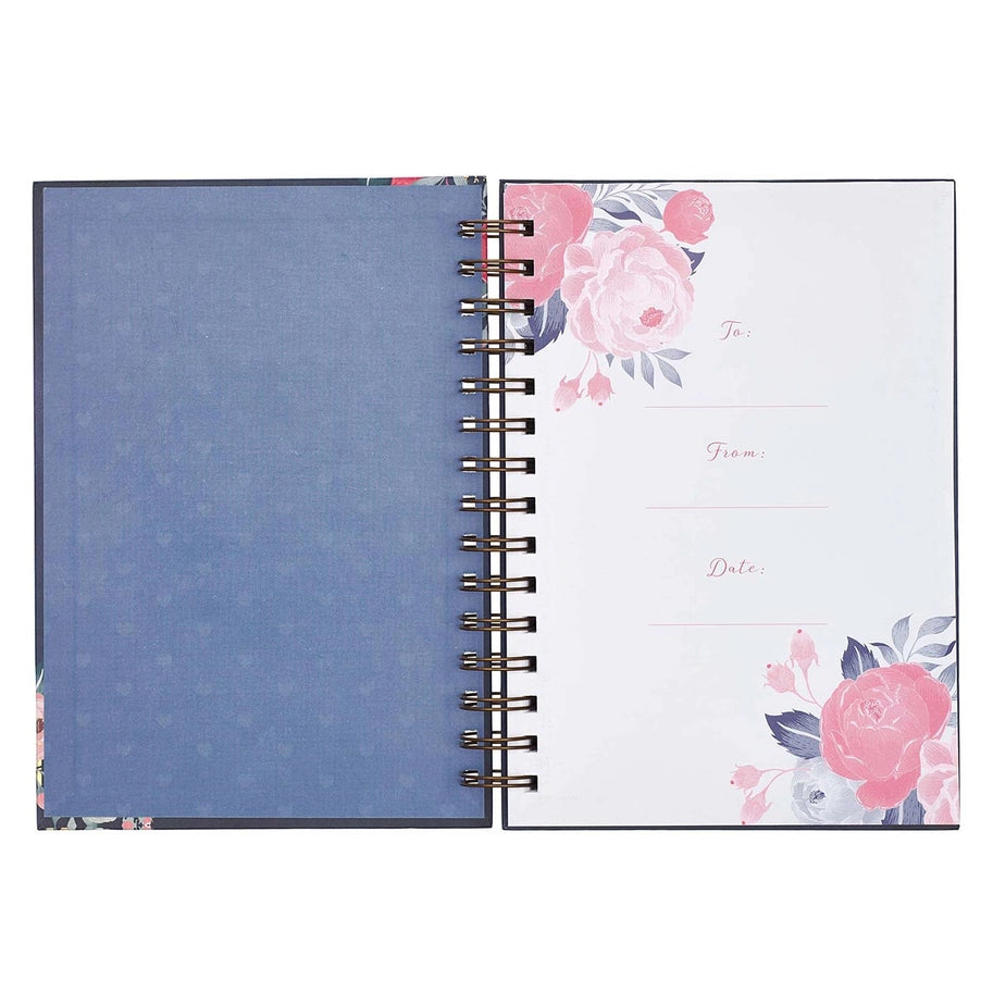 Teachers Who Love To Teach Navy Large Wirebound Journal