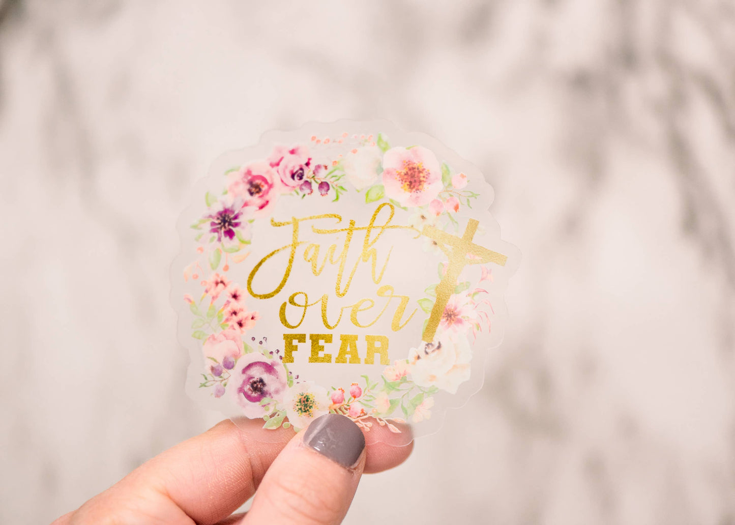 Faith Over Fear Sticker