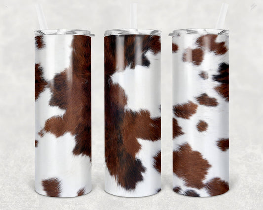 Your Custom Sports - 20 oz Stainless Steel Tumbler - Cow Hide