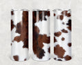 Your Custom Sports - 20 oz Stainless Steel Tumbler - Cow Hide