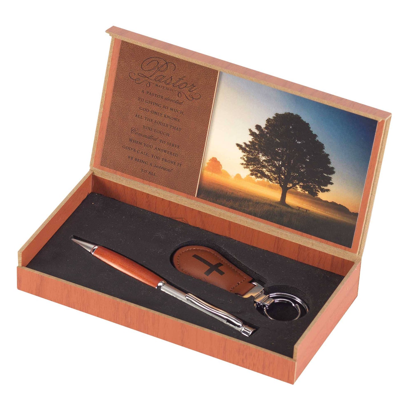 Pastor Pen and Cross Keychain Giftset