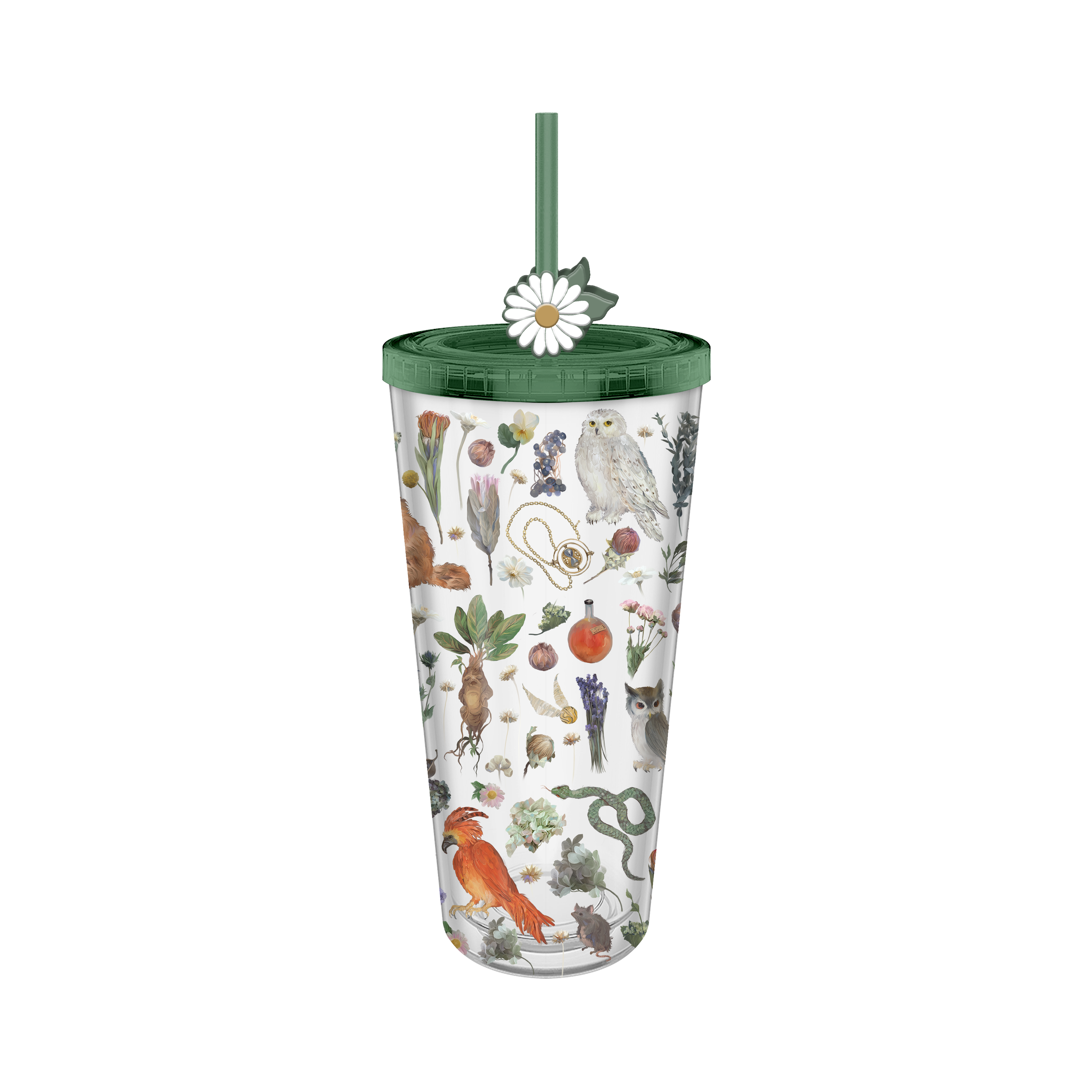 Harry Potter Plastic Cold Cup w/ Lid and Straw Top