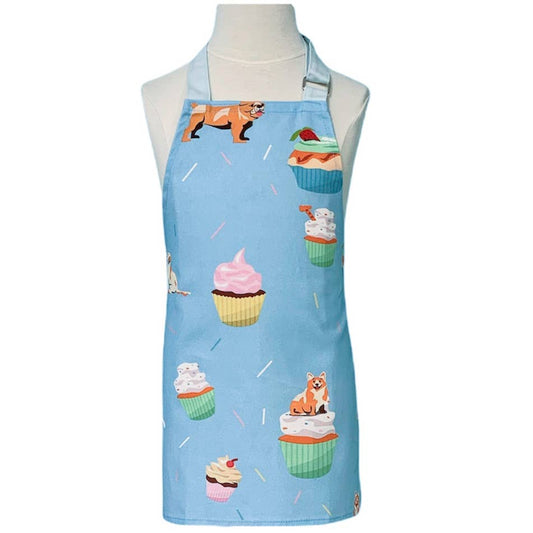 Summitbaking - Children's Apron- Puppy Dog Cupcake Party