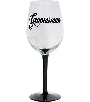 Groomsman Wine Glass