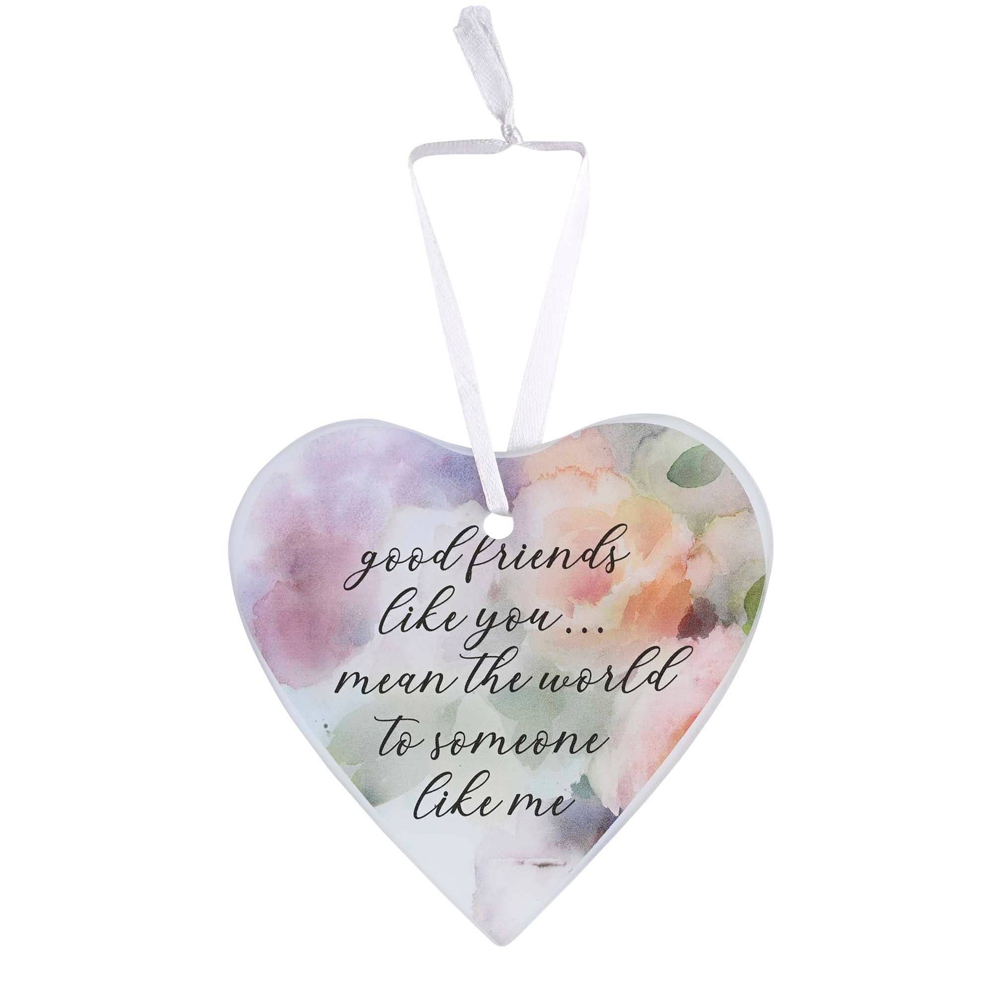 Good Friends Like You..Glass Ornament