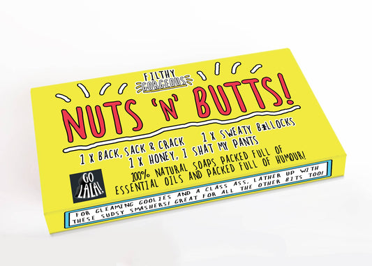 Nuts 'n' Butts Set of 3 Funny Soaps