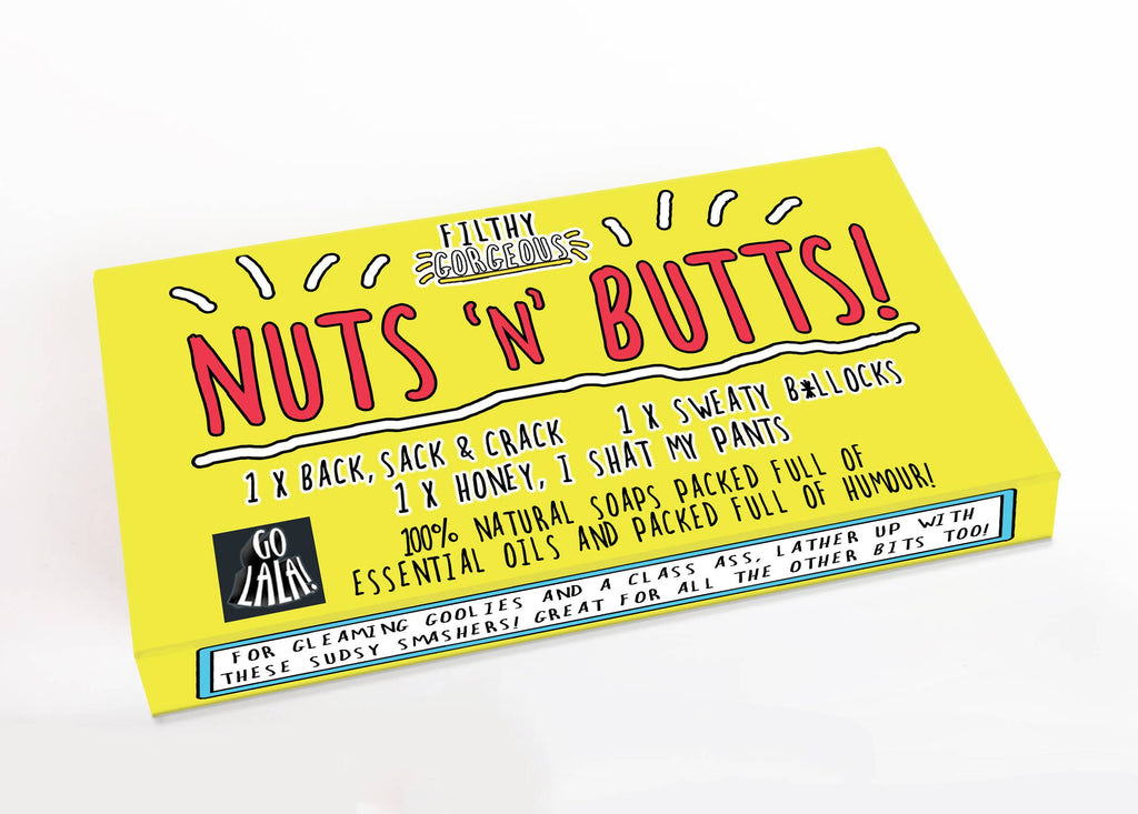 Nuts 'n' Butts Set of 3 Funny Soaps