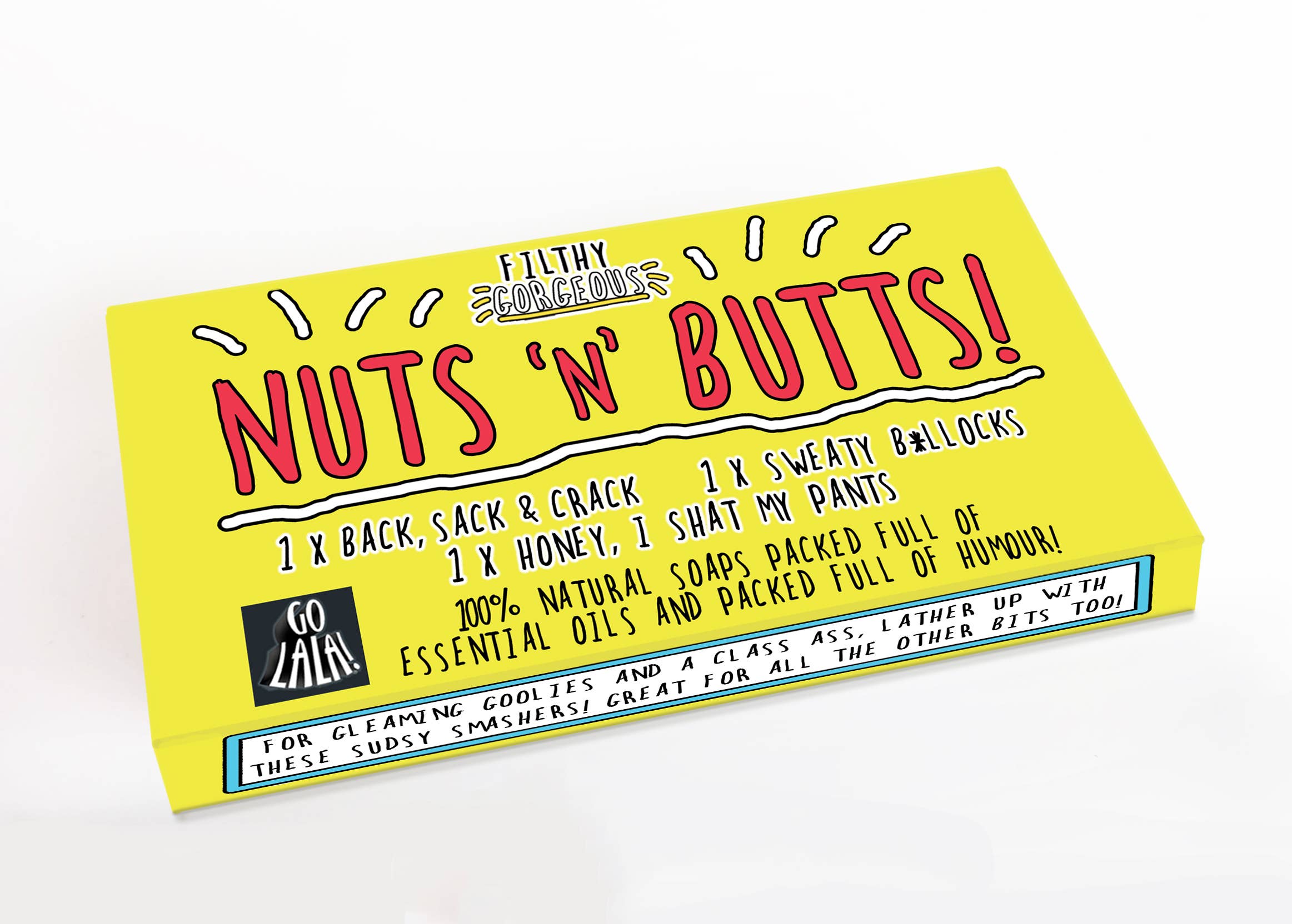 Nuts 'n' Butts Set of 3 Funny Soaps