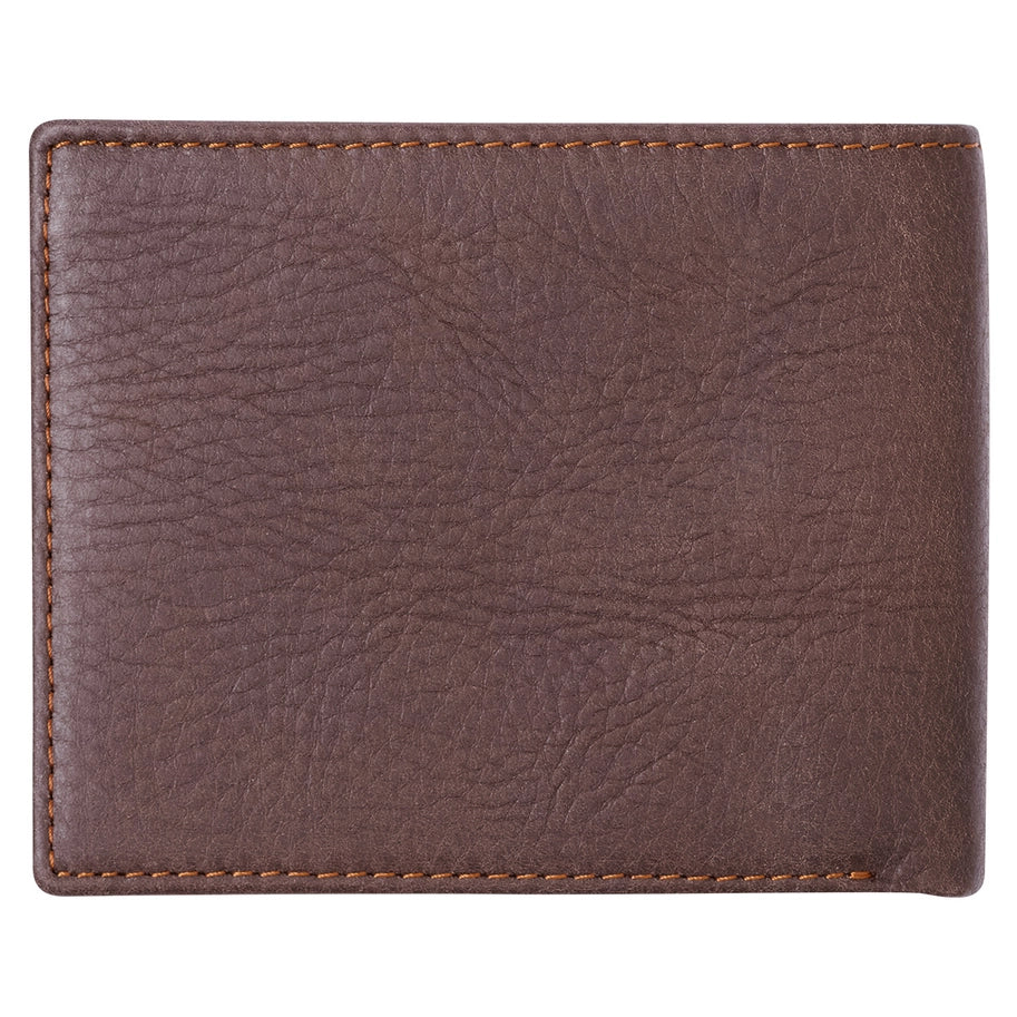 Wings Like Eagles Dark Brown Genuine Leather Wallet