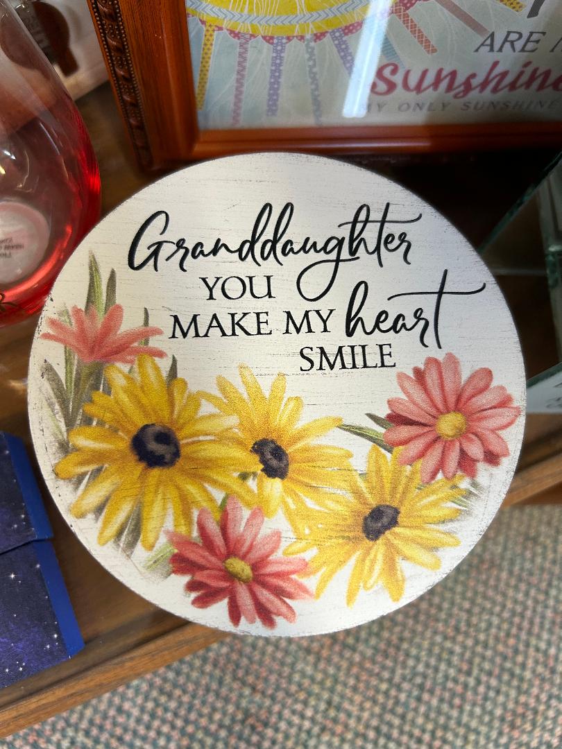 Granddaughter You Make My Heart Smile Trinket Box