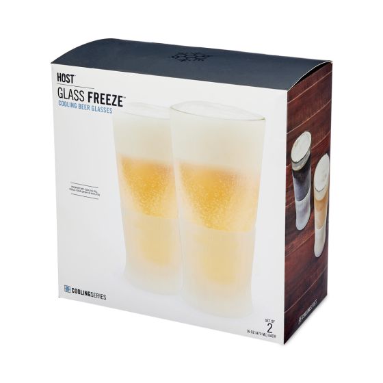 Glass FREEZE™ Beer Glass (set of two)
