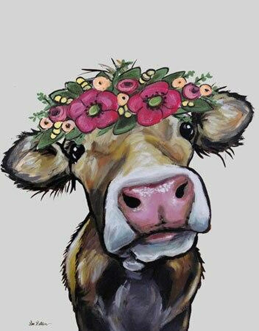 Hazel the Cow Tin Sign