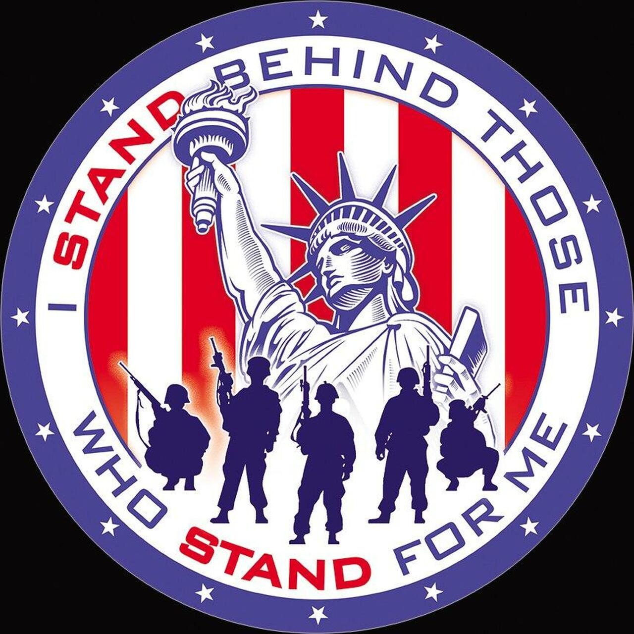 I Stand Behind Those Who Stand For Me Tin Sign