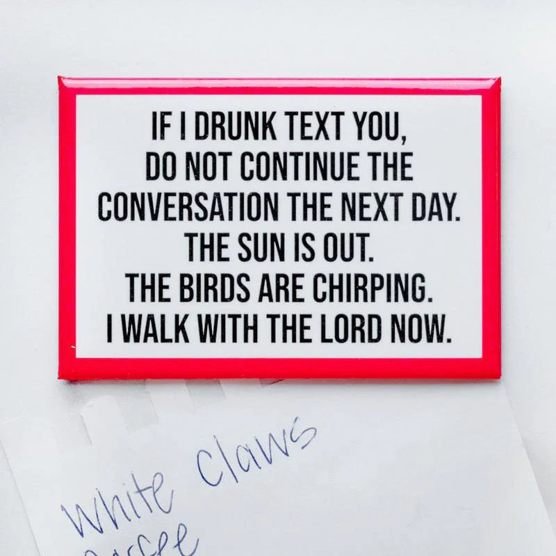 If I Drunk Text You....Magnet
