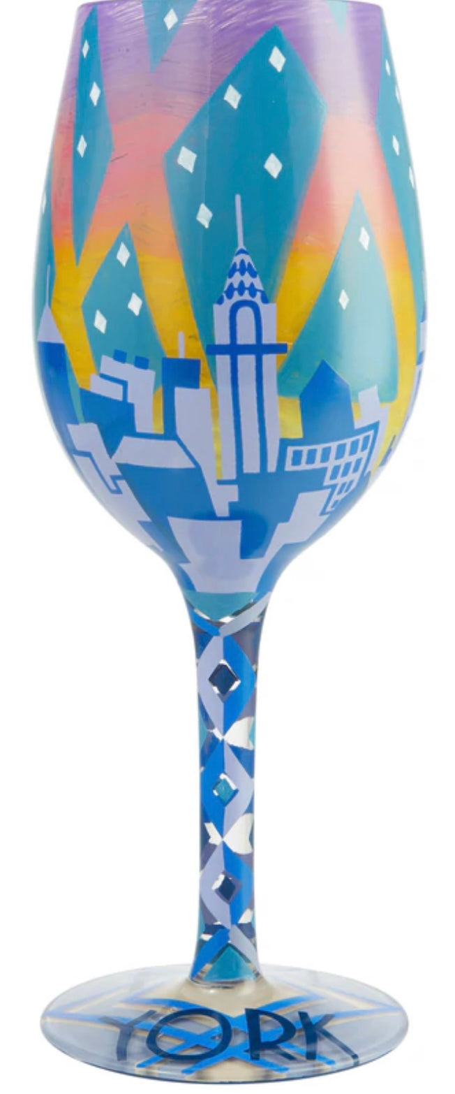 “New York Nights” Lolita Wine Glass