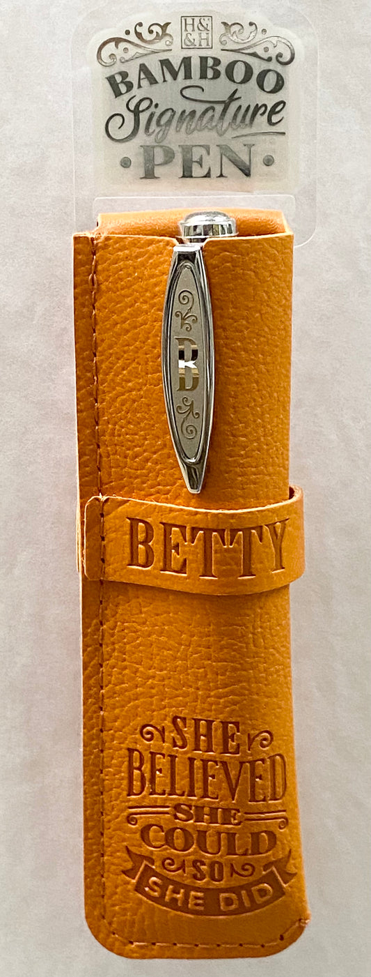 “Betty” Bamboo Name Pen