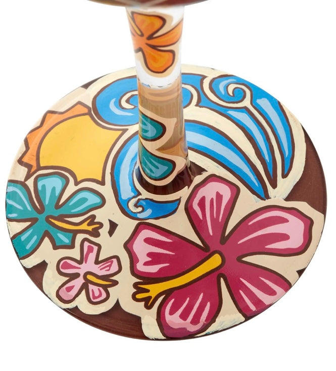 “Tiki” Lolita Wine Glass