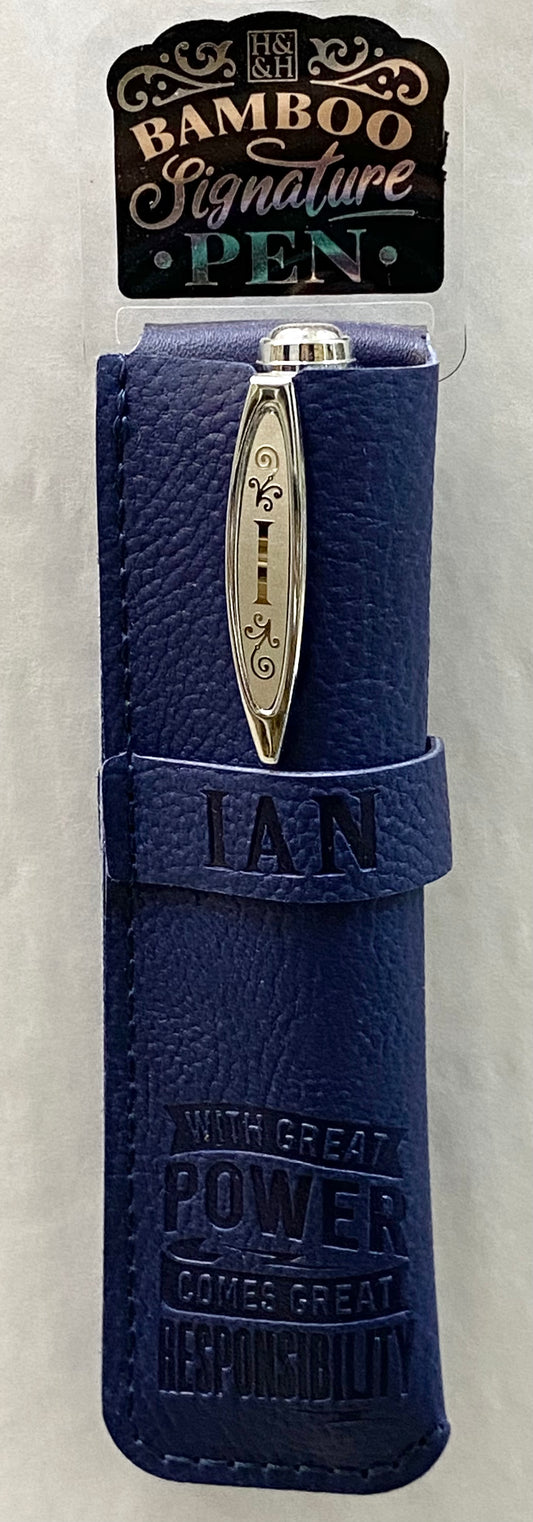 “Ian” Bamboo Name Pen