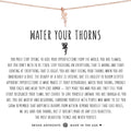 Water Your Thorns Bryan Anthony’s Necklace