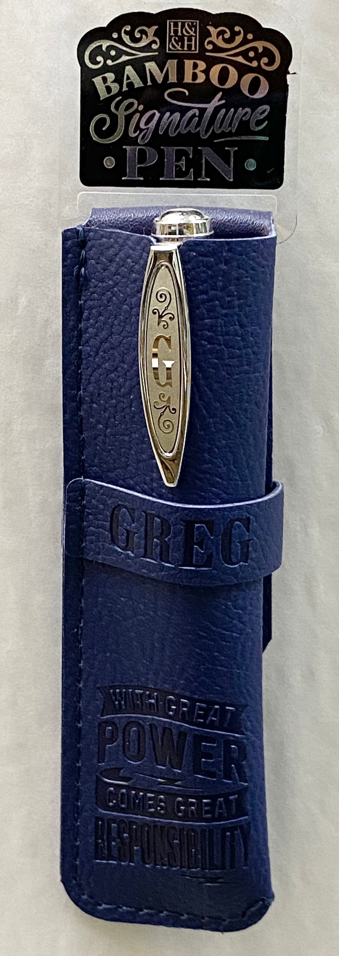 Greg Bamboo Name Pen
