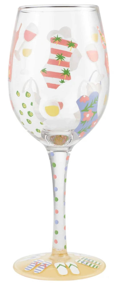 “Cabana Cutie” Lolita Wine Glass