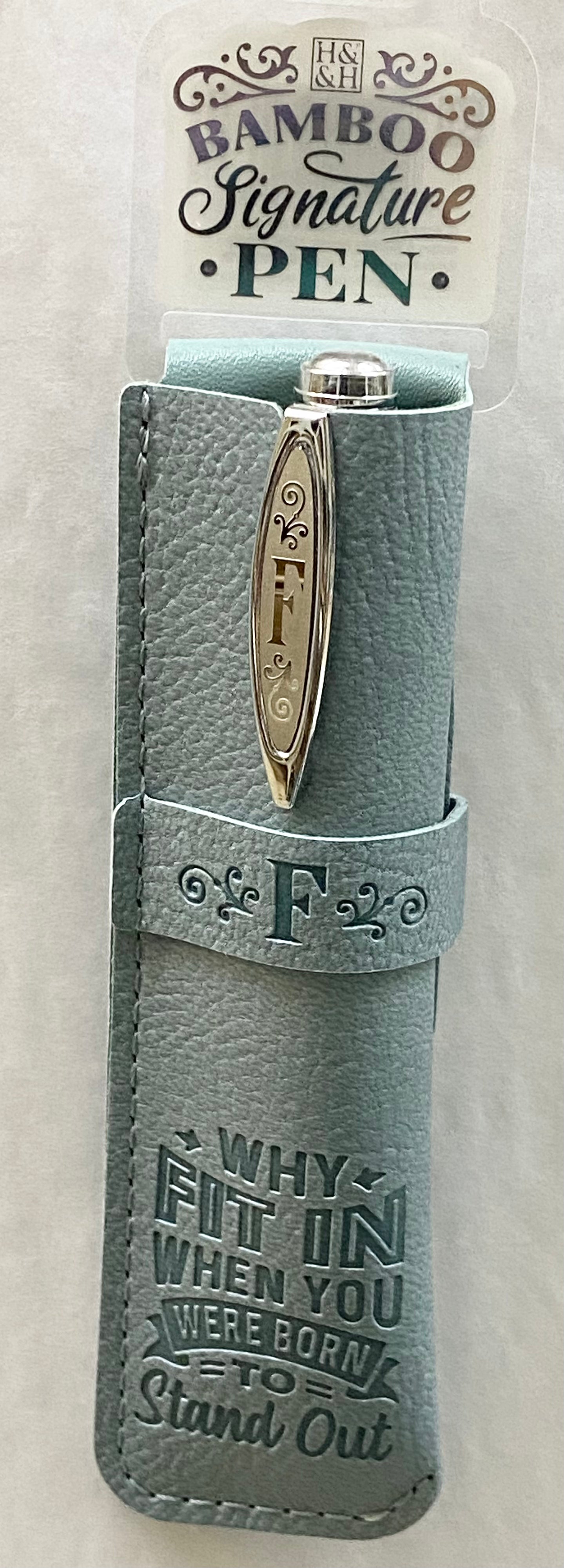 F Bamboo Name Pen