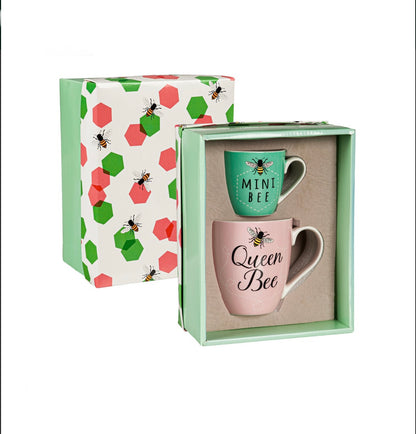 Queen Bee Mini Bee Mug Set