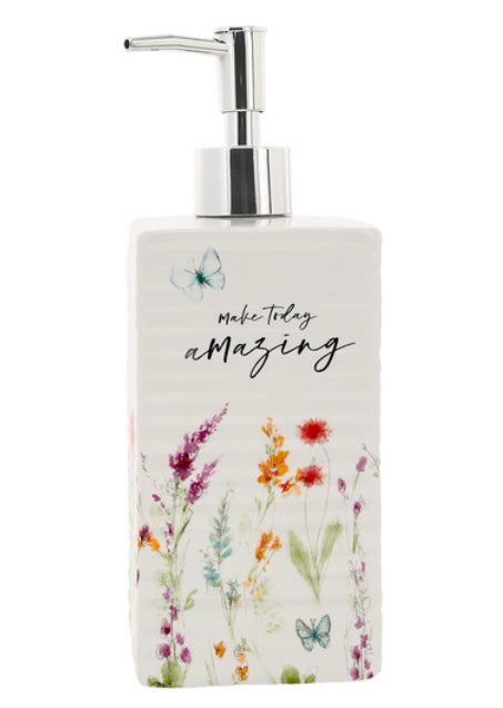 Make Today Amazing Ceramic Soap/Lotion Dispenser