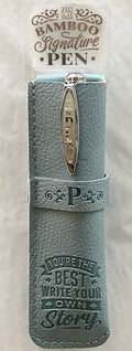 P Bamboo Name Pen