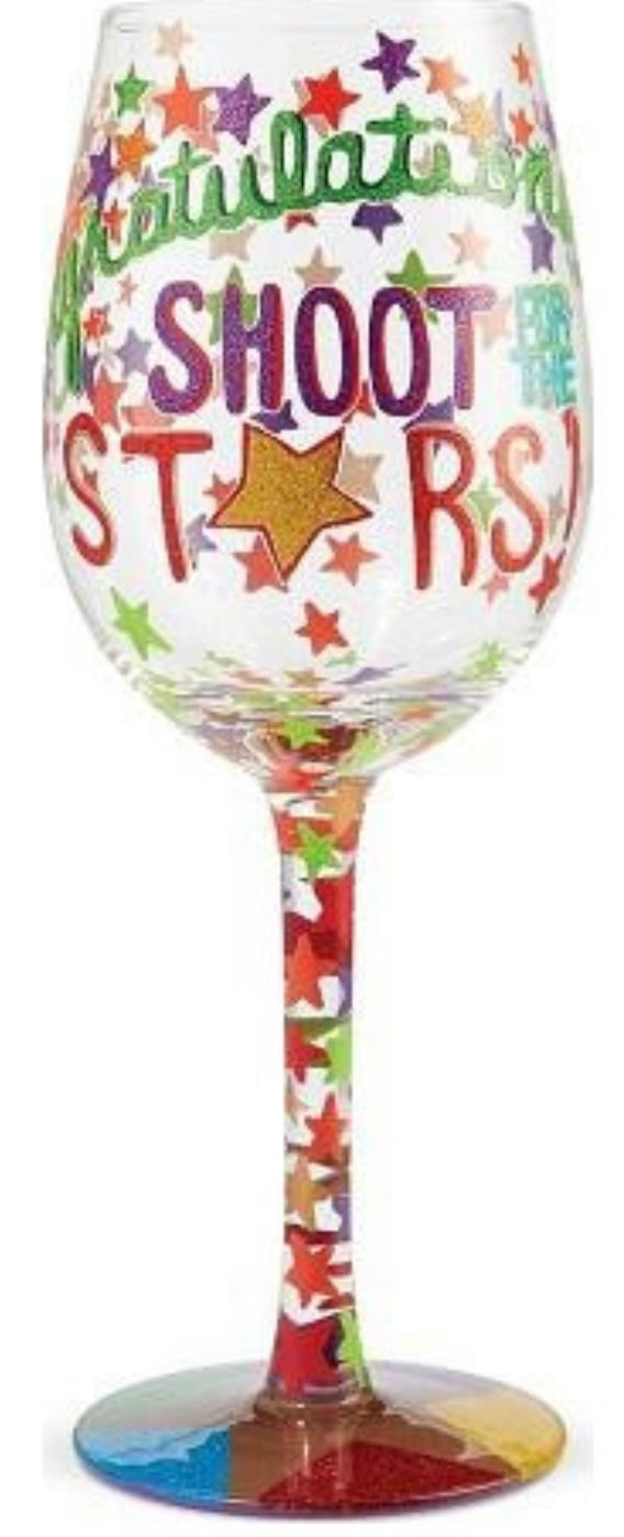 “Shoot For The Stars” Lolita Wine Glass