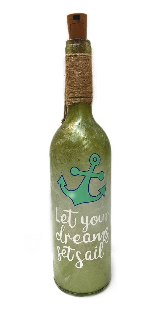 Let Your Dreams Set Sail Light Up Bottle