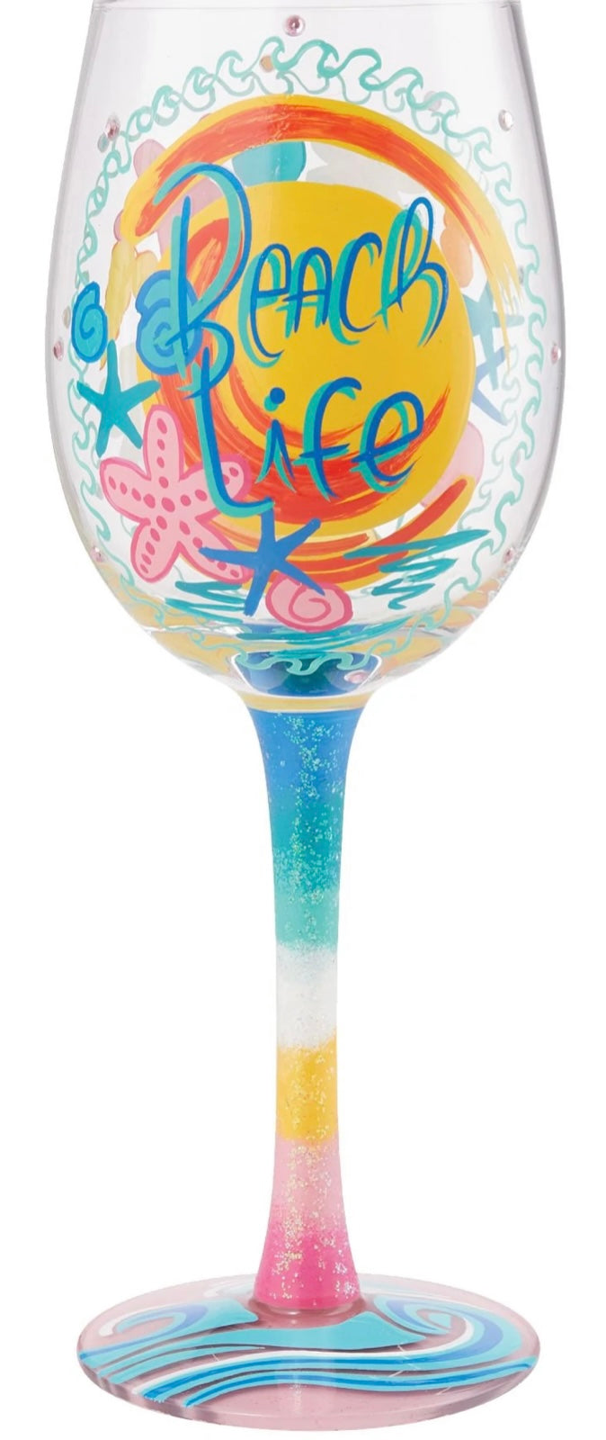 Beach Life Lolita Wine Glass