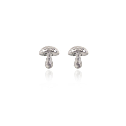 Spirit by Silver Forest Mushroom Earrings