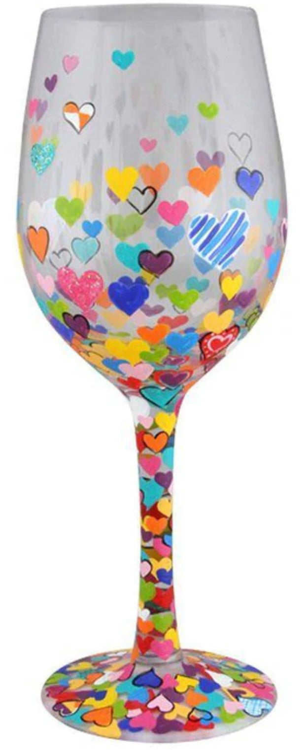 “Hearts-A-Million” Lolita Wine Glass