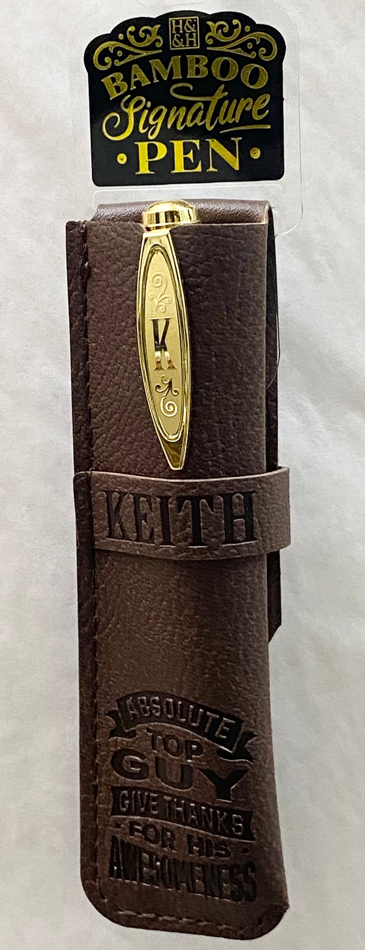 “Keith” Bamboo Name Pen