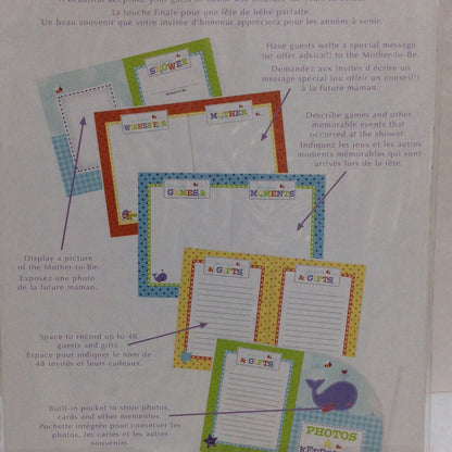 Blue Baby Shower Keepsake Book