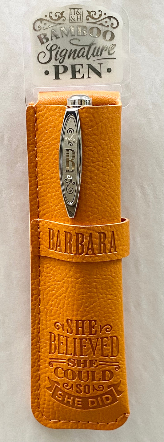 “Barbara” Bamboo Name Pen