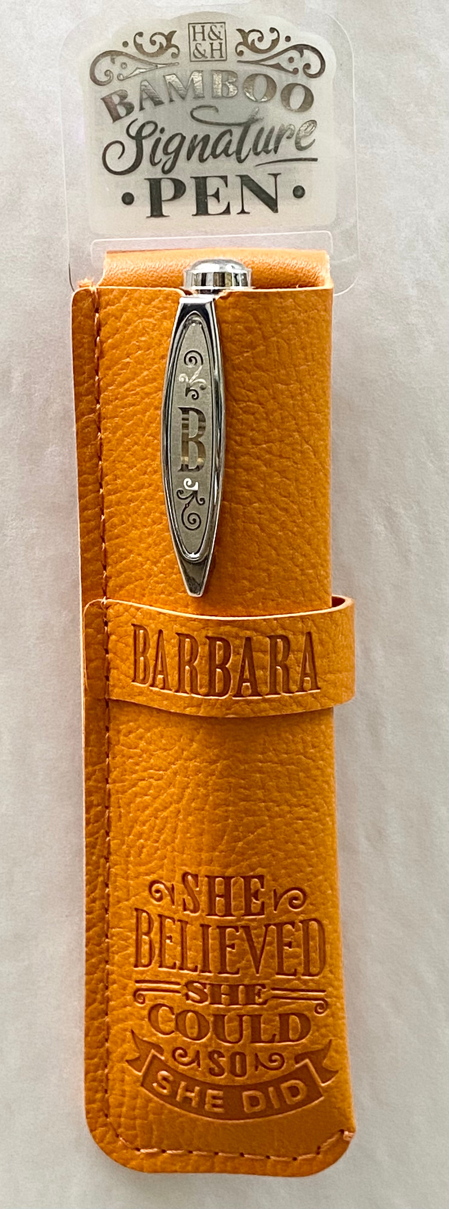 Barbara Bamboo Name Pen
