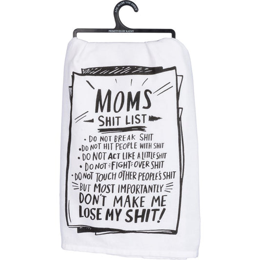 Kitchen Towel - Mom's Shit List
