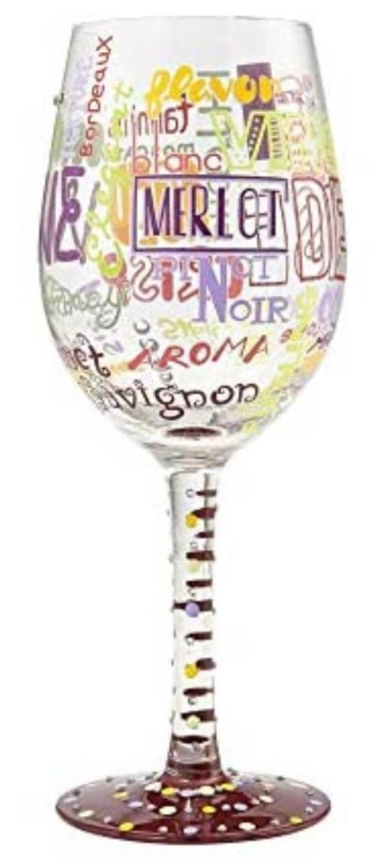 Lolita “My Type of Wine” Wine Glass