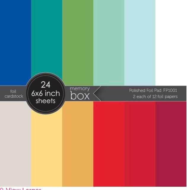 Polished foil pad 6x6