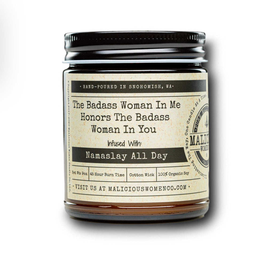 The Badass Woman In Me Honors The Badass Women In You Candle