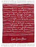 Love Lives Here Royal Plush Blanket