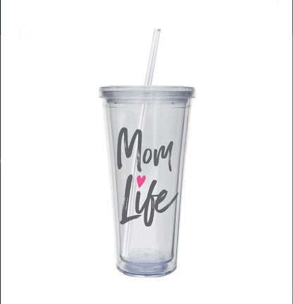 Mom Life Tumbler w/Matching Hat