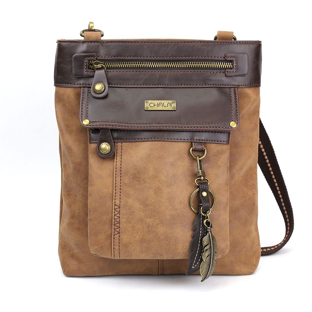 Gemini Crossbody w/Feather Charm