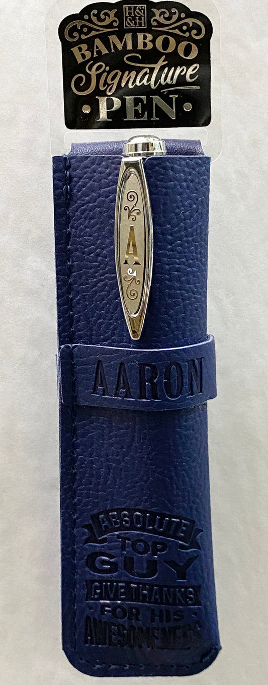 “Aaron” Bamboo Name Pen