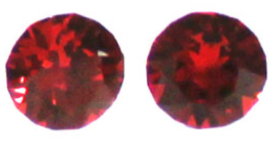 July Scarlet Diamond Cut Earrings